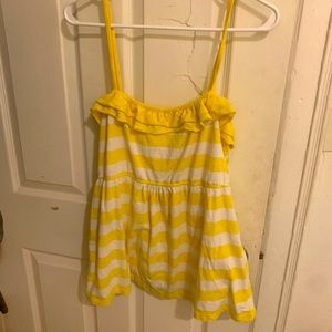 Large yellow stylish tank top